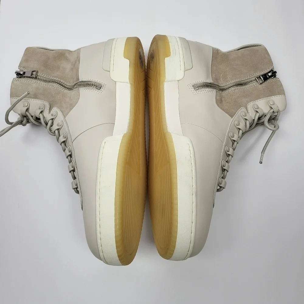 Vince Rowan High Top Lace-Up Leather Suede Sneaker Size 9.5M